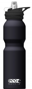 Sportline 800ml mit Sporttop und Gripdip - black mat