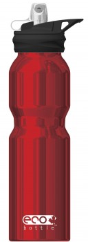 Sportline 800ml mit Sporttop und Gripdip - red shiny